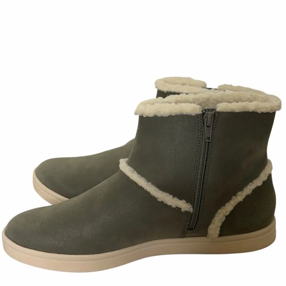 Cloud Steppers Clarks Ankle Boots Step Glow Rose Olive Taupe 10 NIB